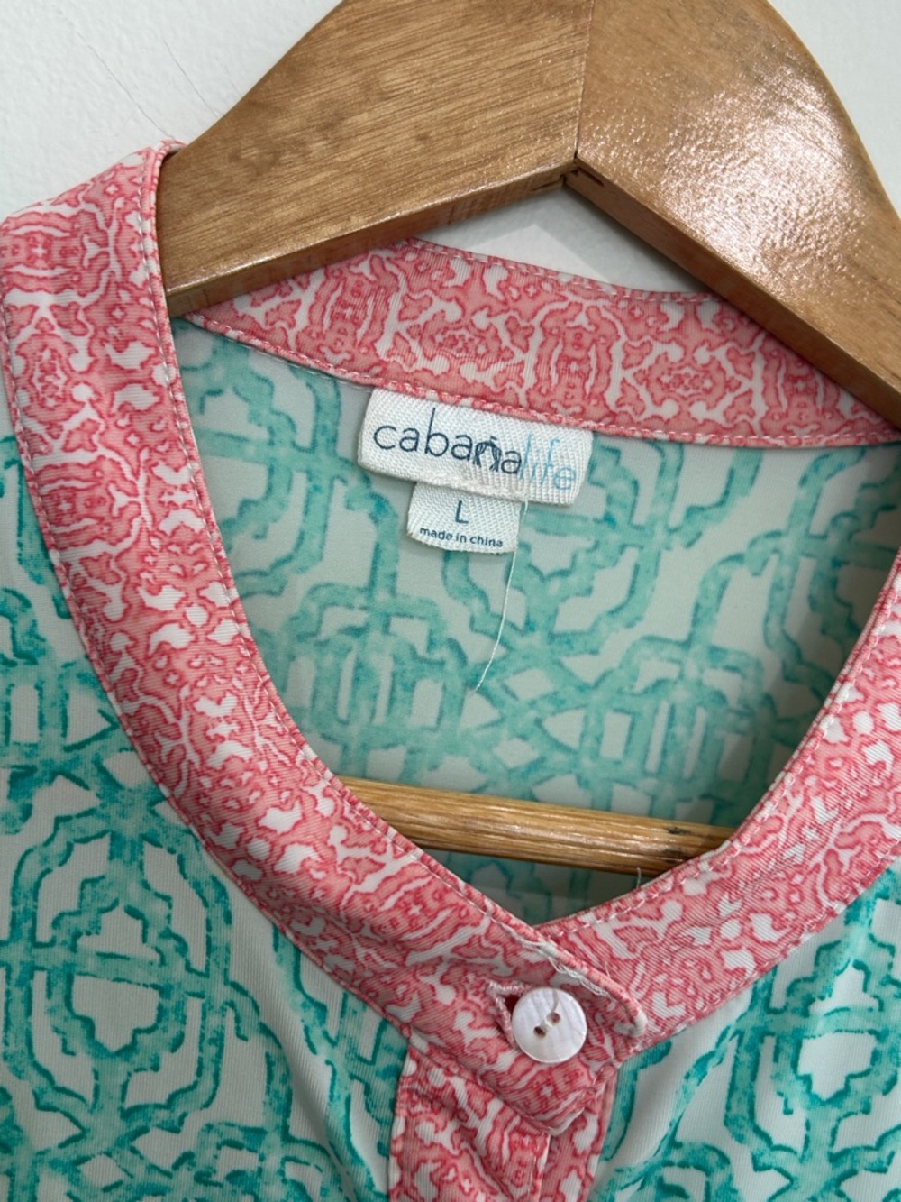 Green & Pink Printed Tunic Shirt Dress - Picture 2 of 4